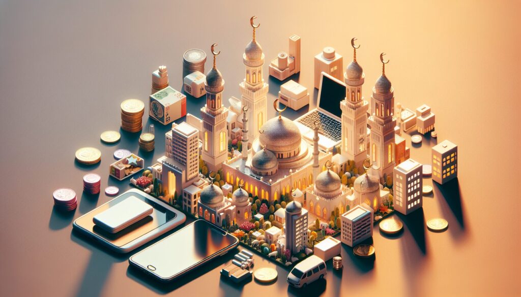 Muslim family enjoys Eid in Hamilton park, surrounded by nature and modern architecture.